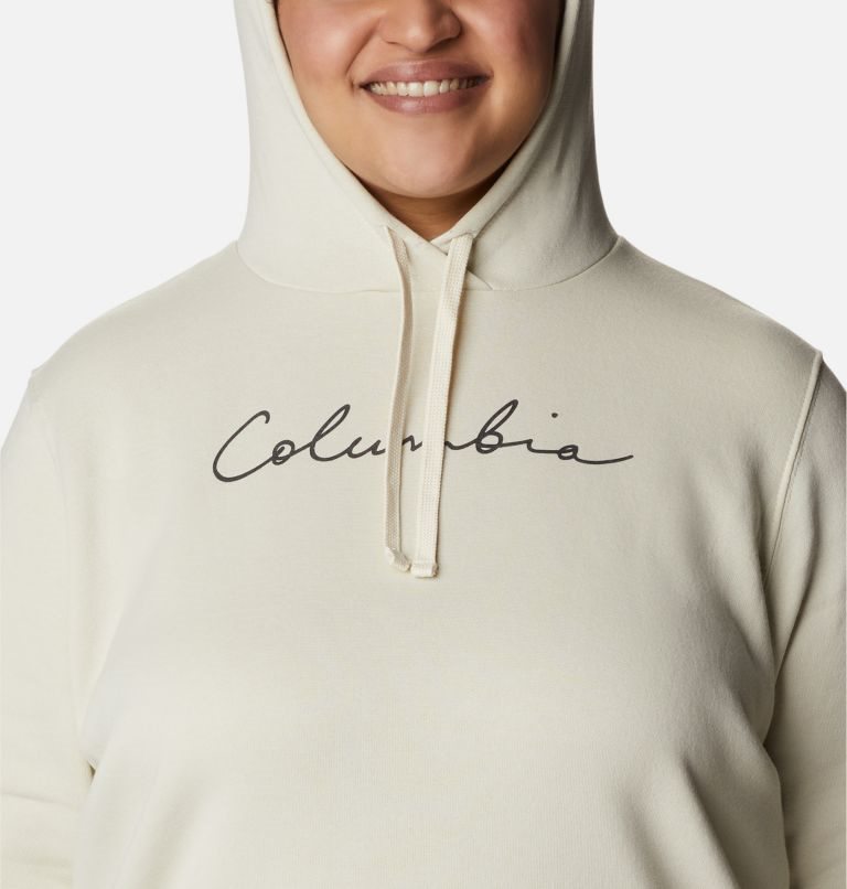 Women's Columbia Trek Graphic Hoodie Cream | Plus Size CA-Z86L1